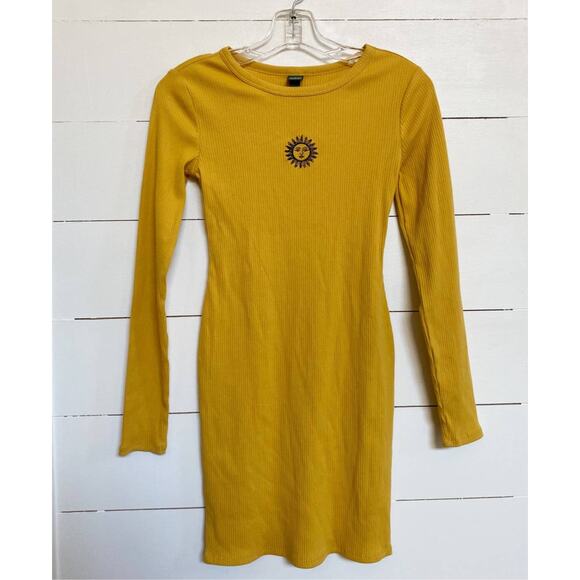 Wild Fable Ribbed Long Sleeve Bodycon Sun Dress SZ‎ XS NWT - Picture 3 of 11